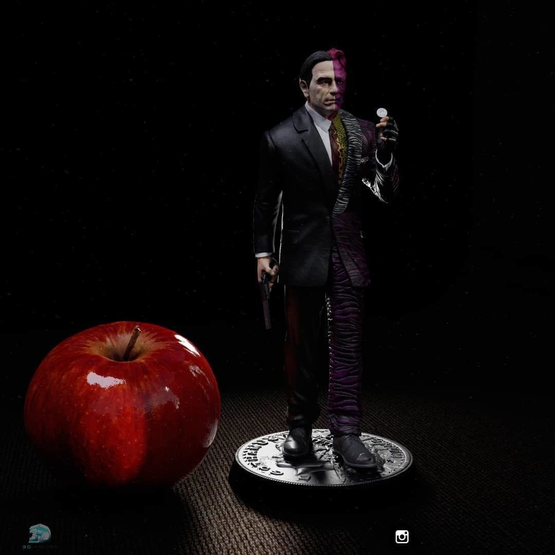 Two Face Batman forever 3D print model_2