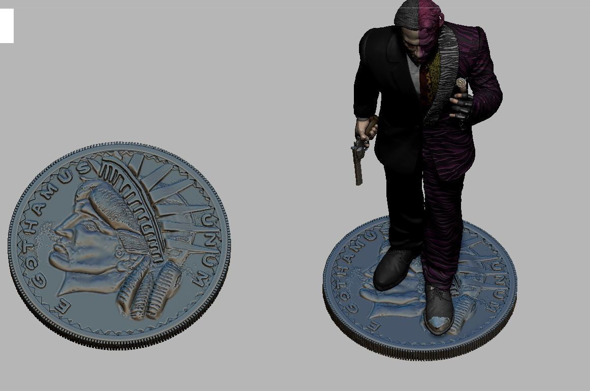 Two Face Batman forever 3D print model_12