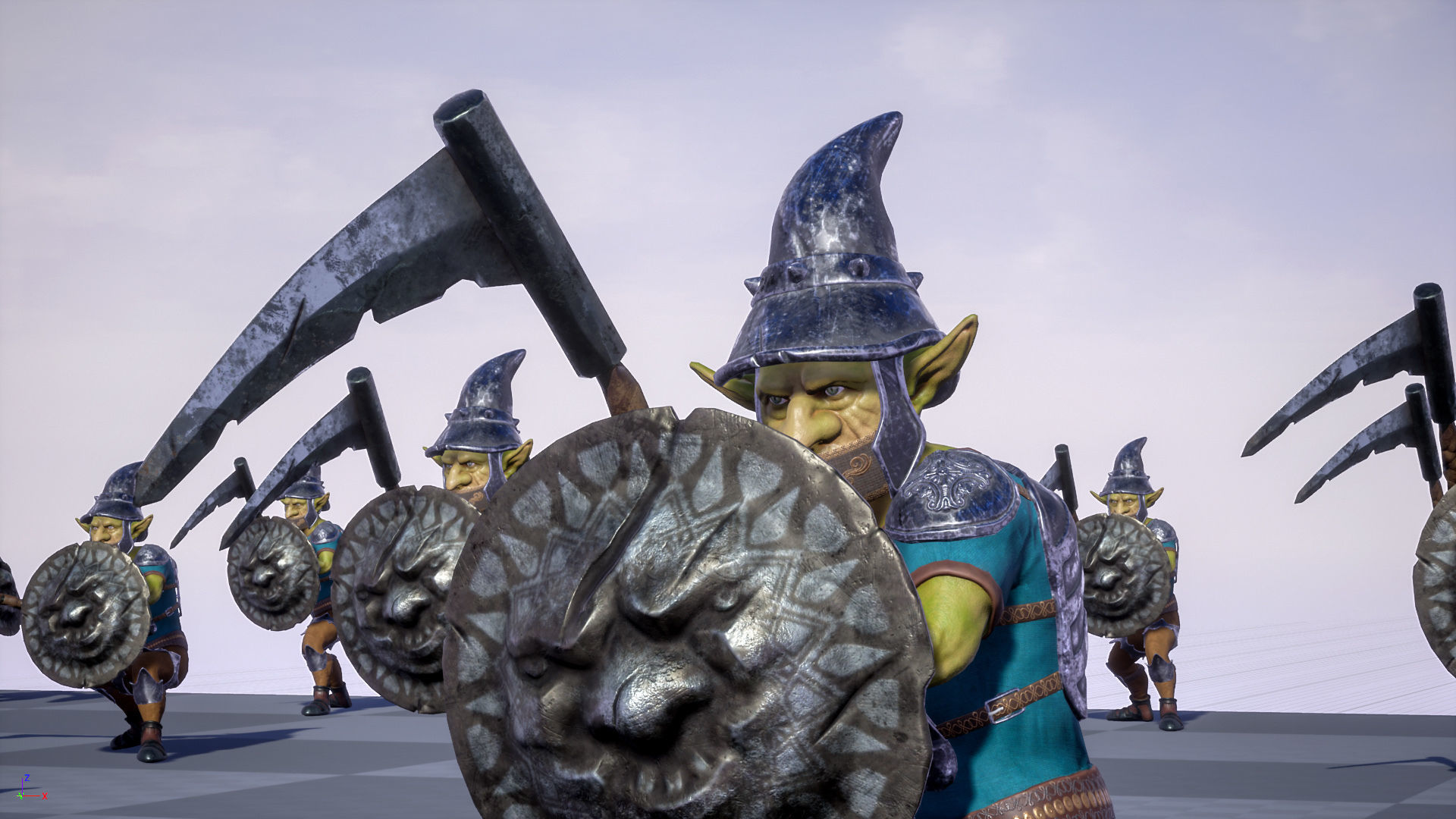 Goblin1 warrior holding shield Low-poly 3D model_28