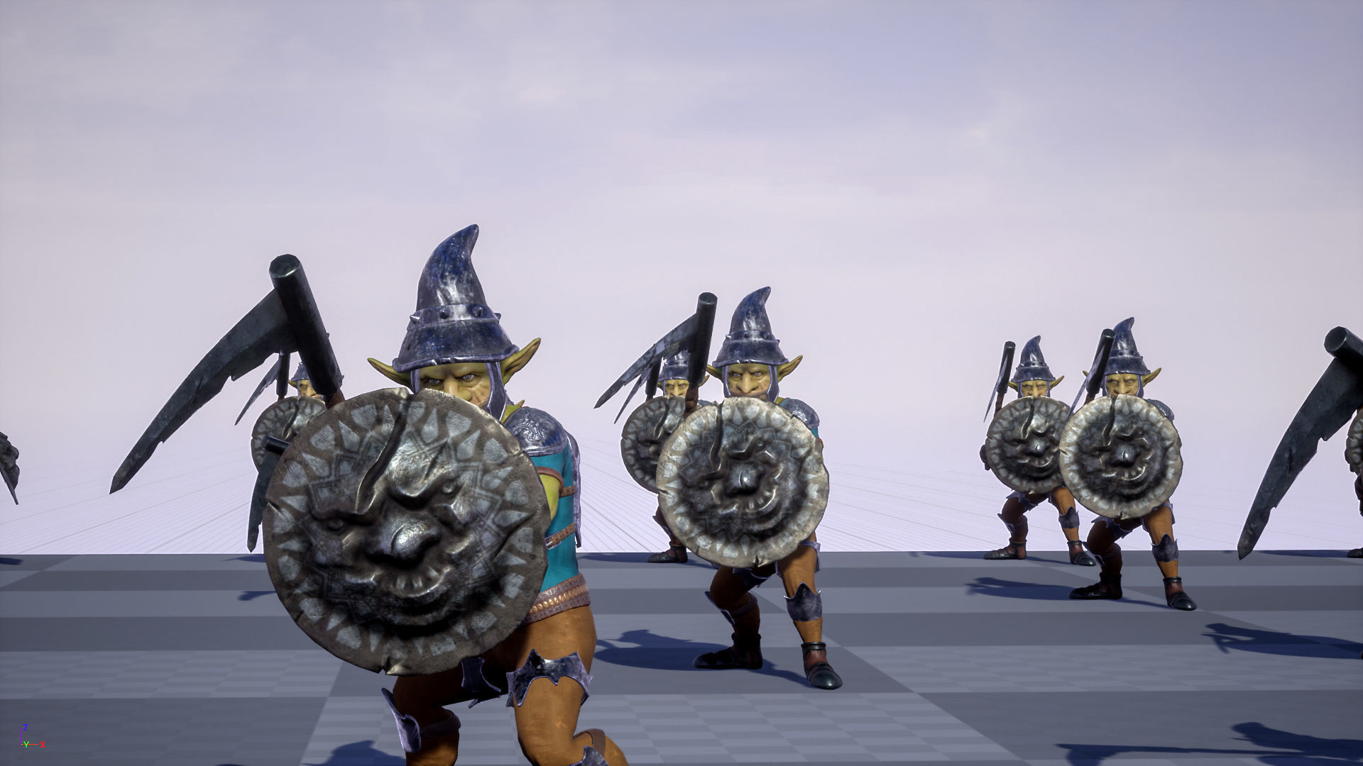 Goblin1 warrior holding shield Low-poly 3D model_25