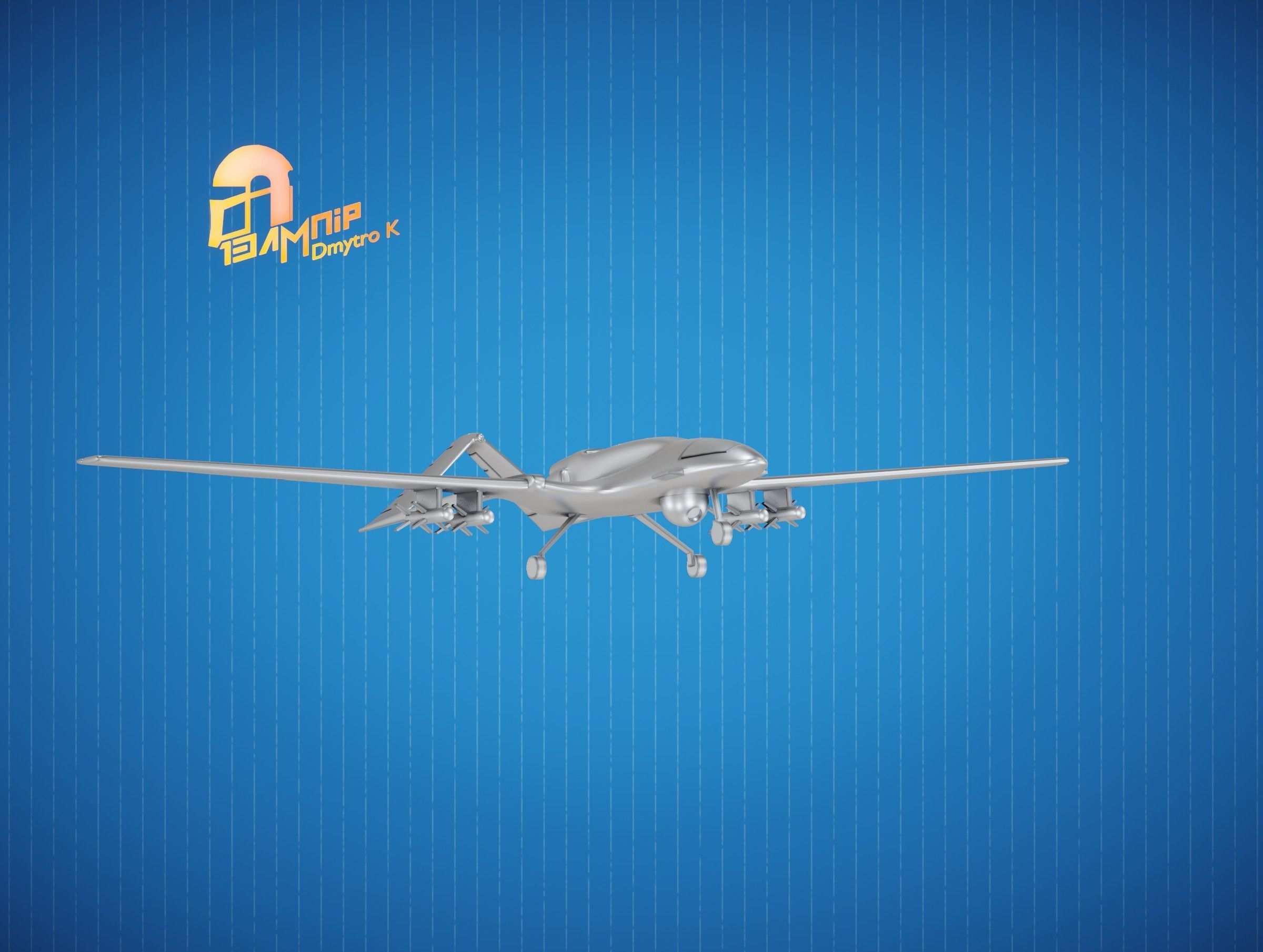 Bayraktar TB2 UAV 3D print model_13