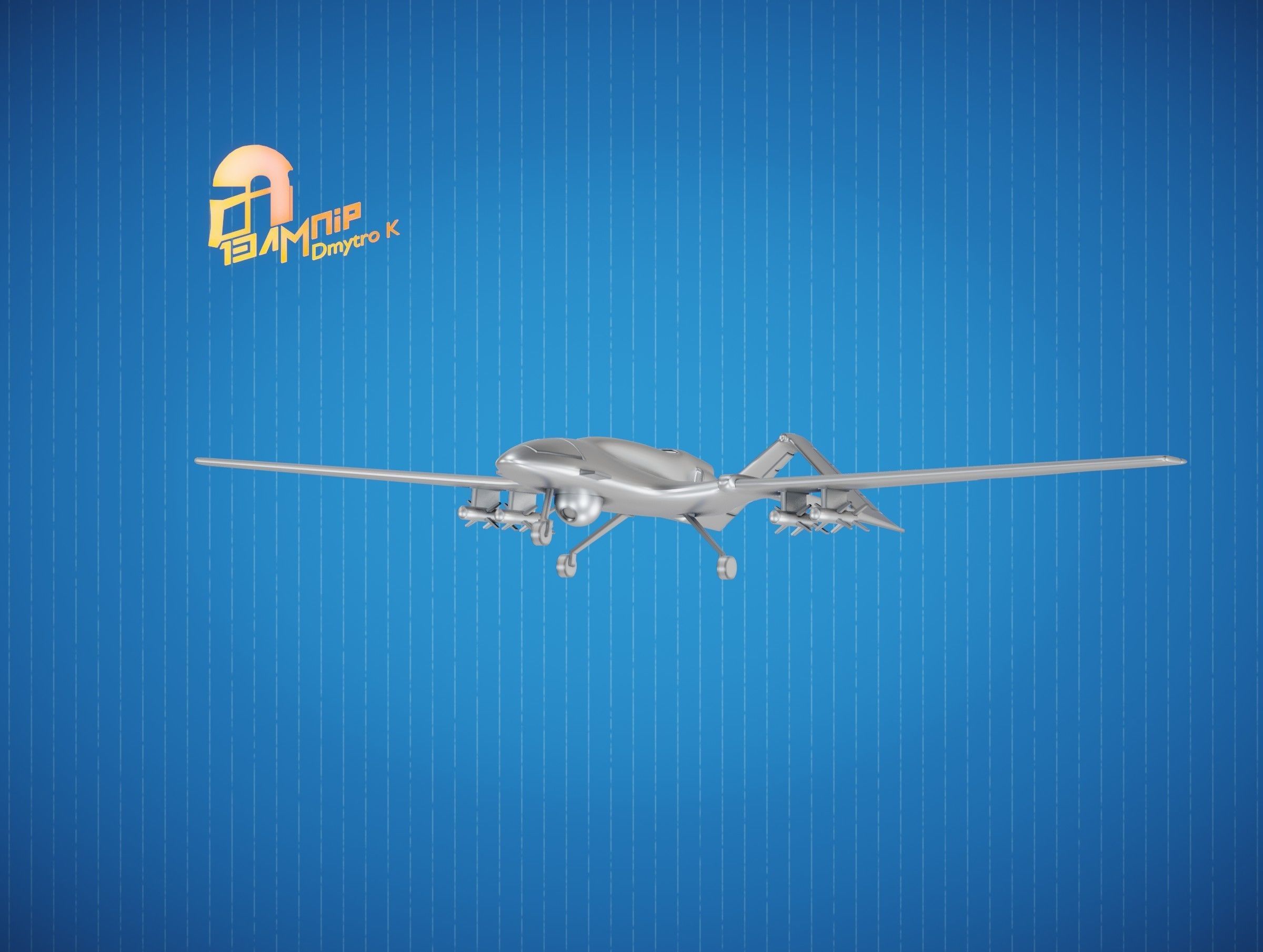 Bayraktar TB2 UAV 3D print model_12