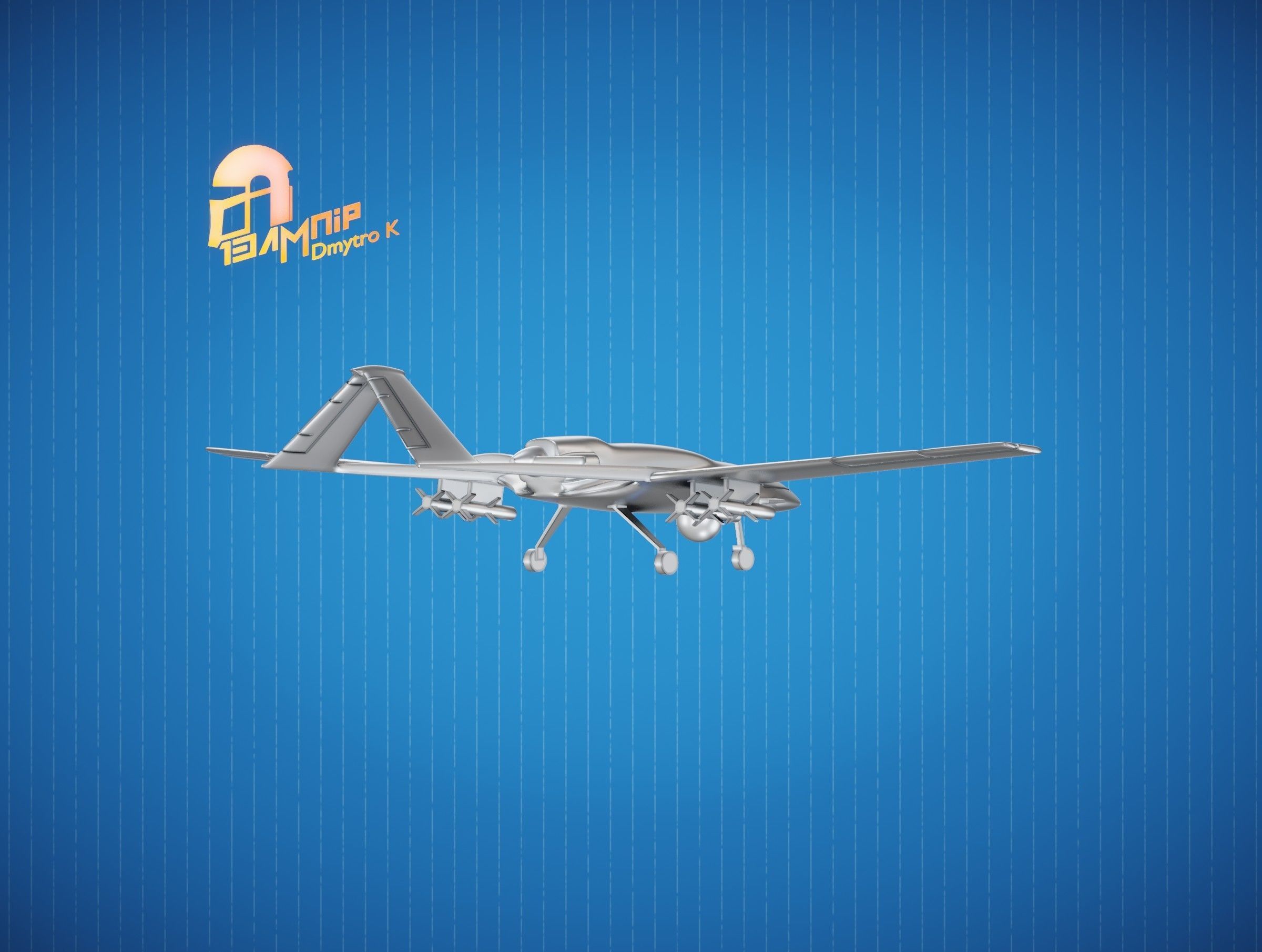 Bayraktar TB2 UAV 3D print model_6