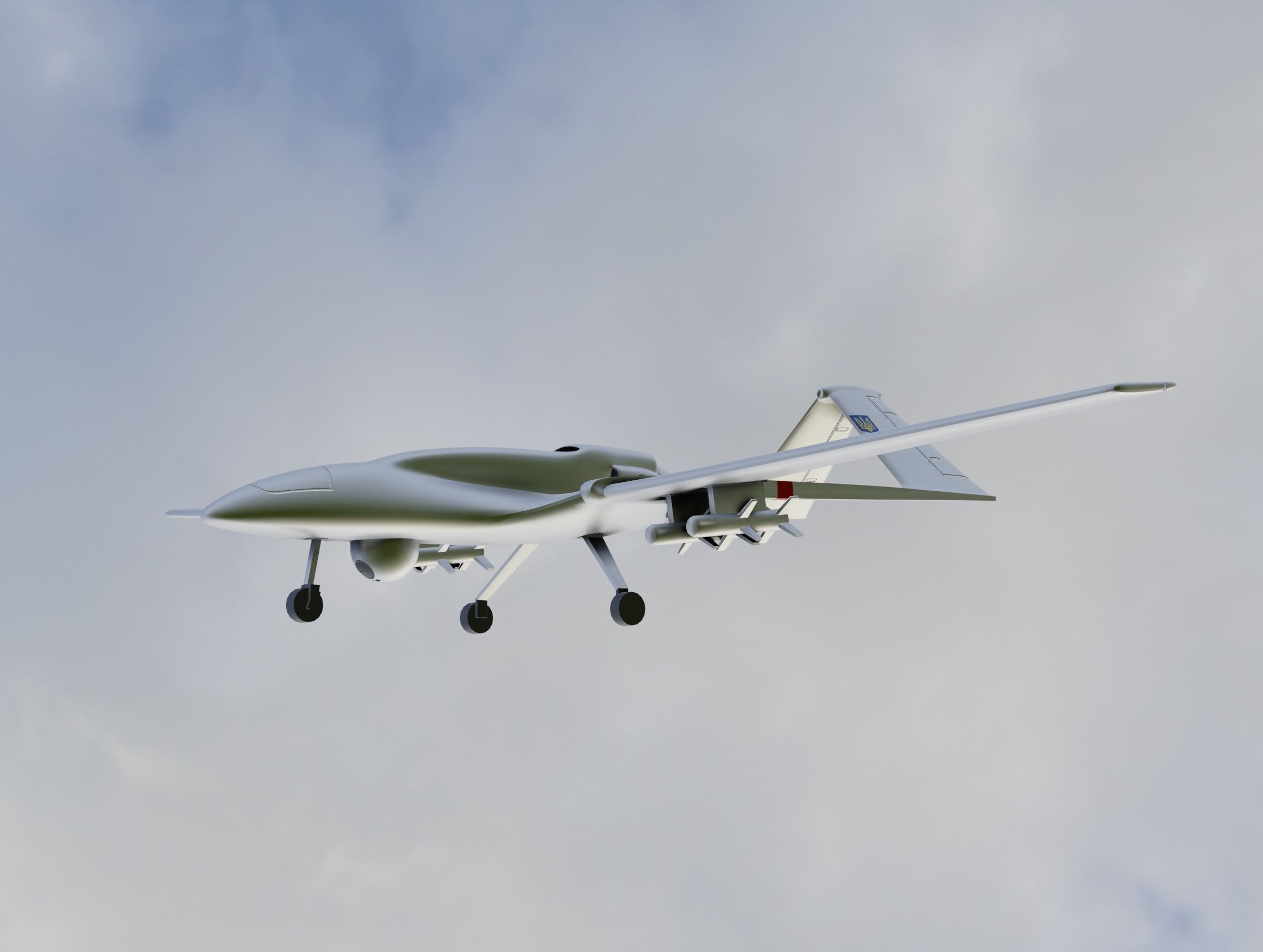 Bayraktar TB2 UAV 3D print model_19