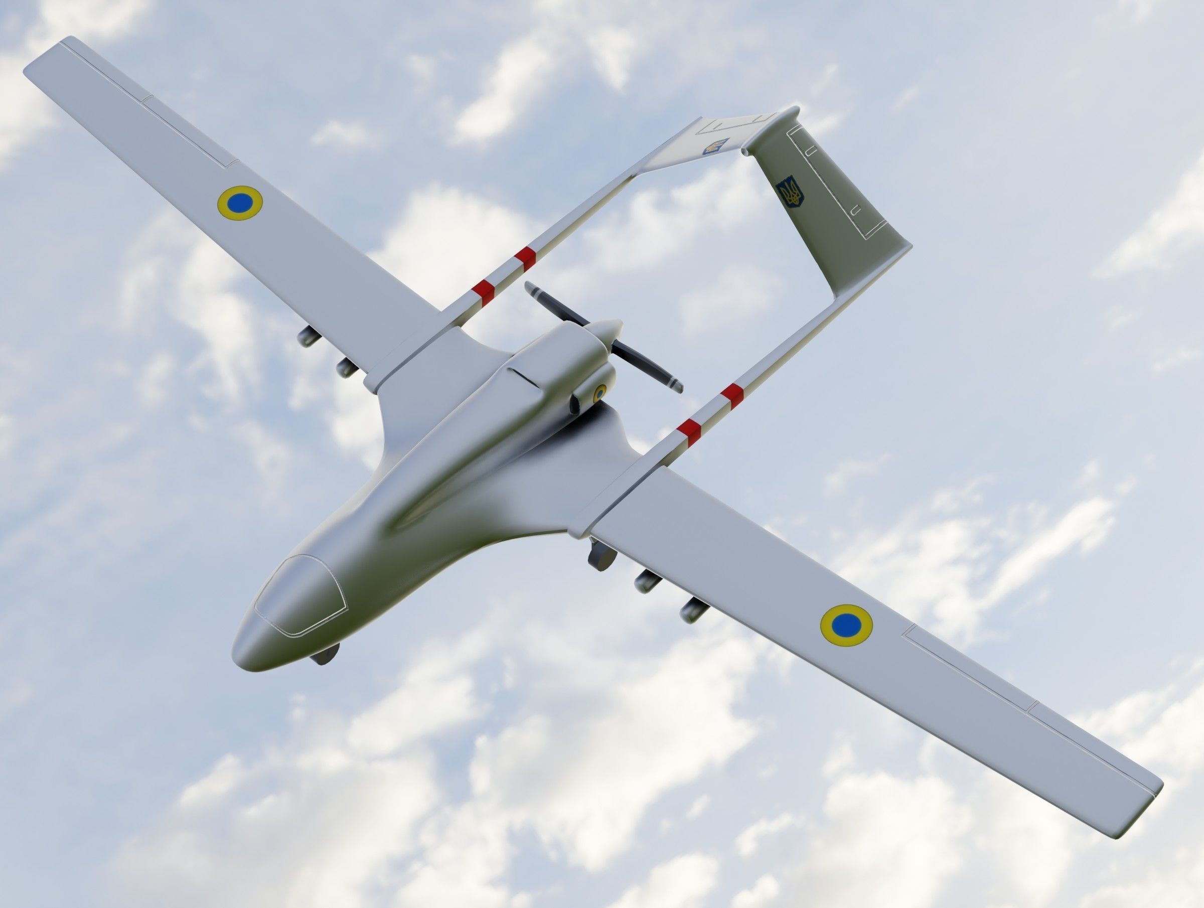 Bayraktar TB2 UAV 3D print model_16