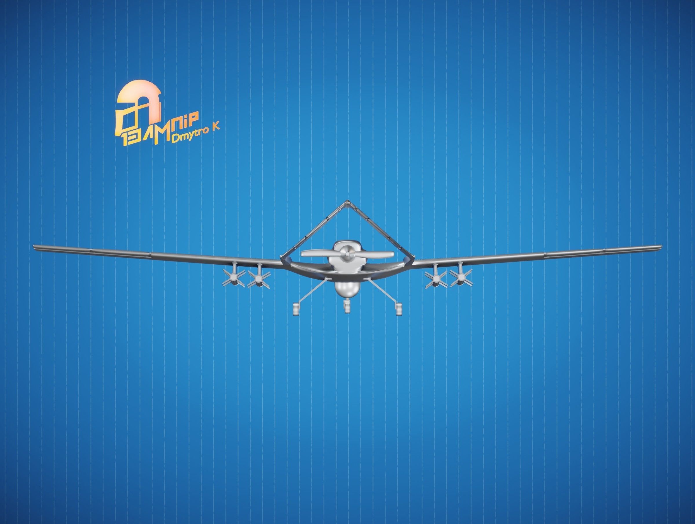 Bayraktar TB2 UAV 3D print model_5