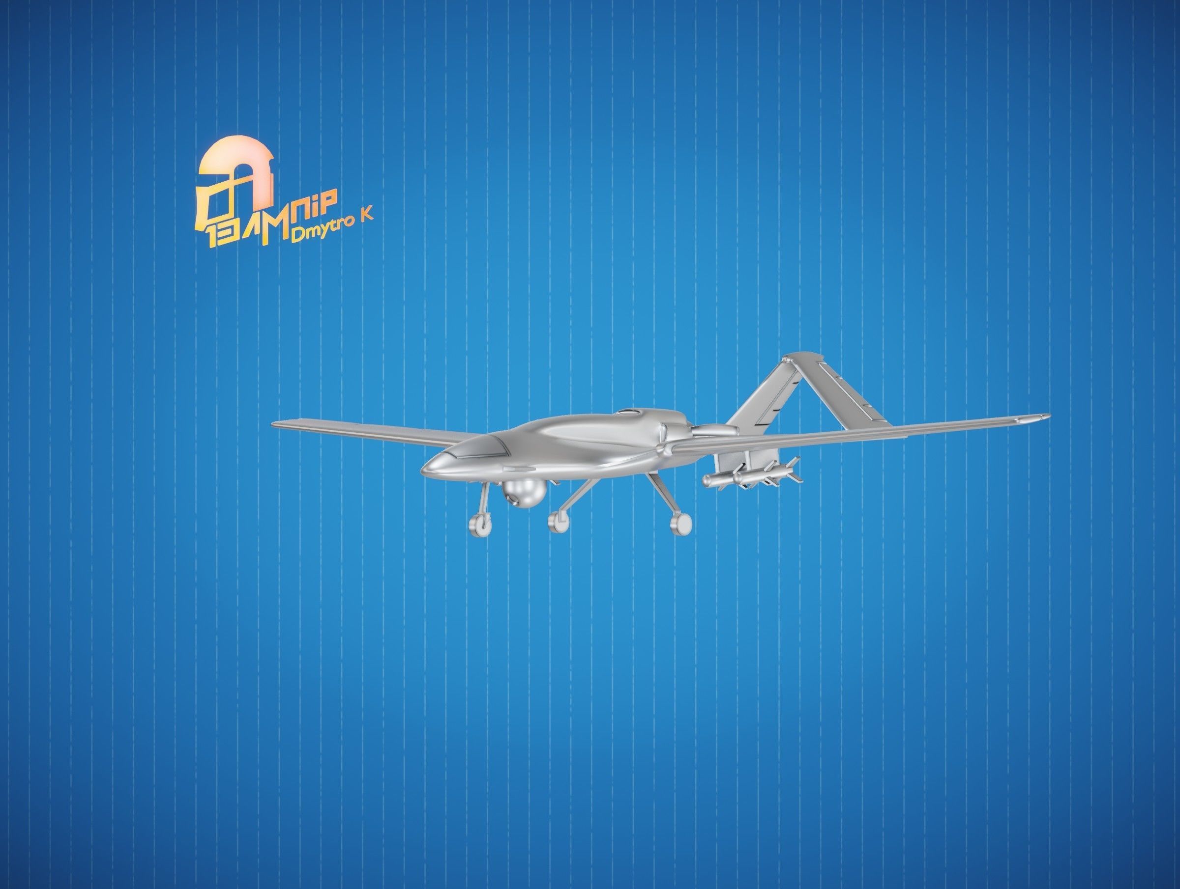 Bayraktar TB2 UAV 3D print model_2