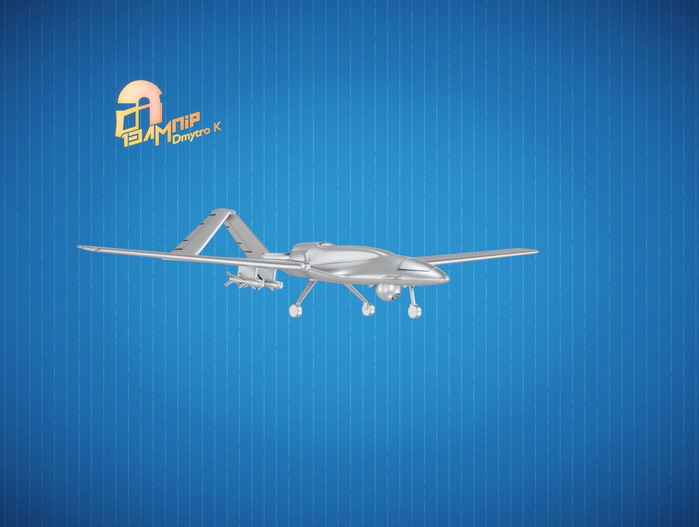 Bayraktar TB2 UAV 3D print model_8