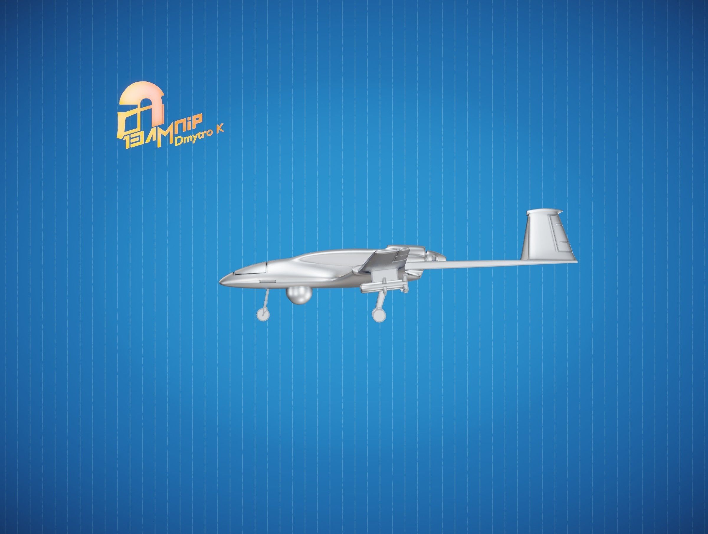 Bayraktar TB2 UAV 3D print model_3