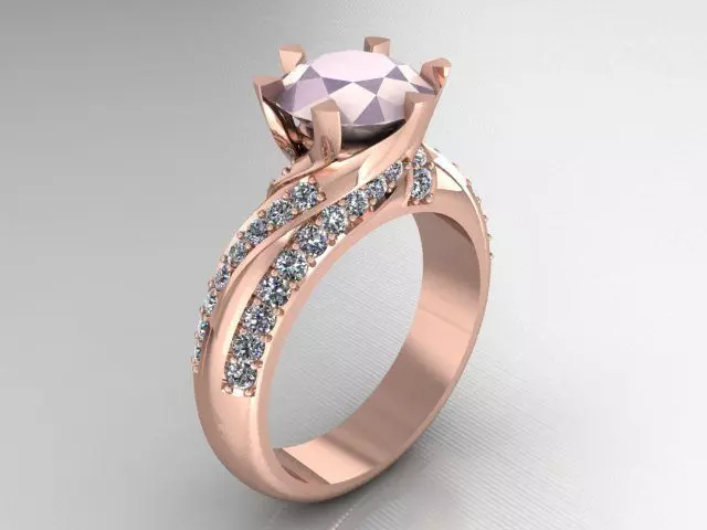 solitaire ring  Free 3D print model_0
