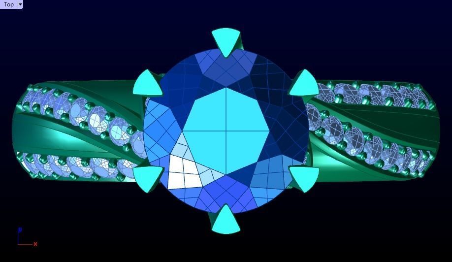 solitaire ring  Free 3D print model_12