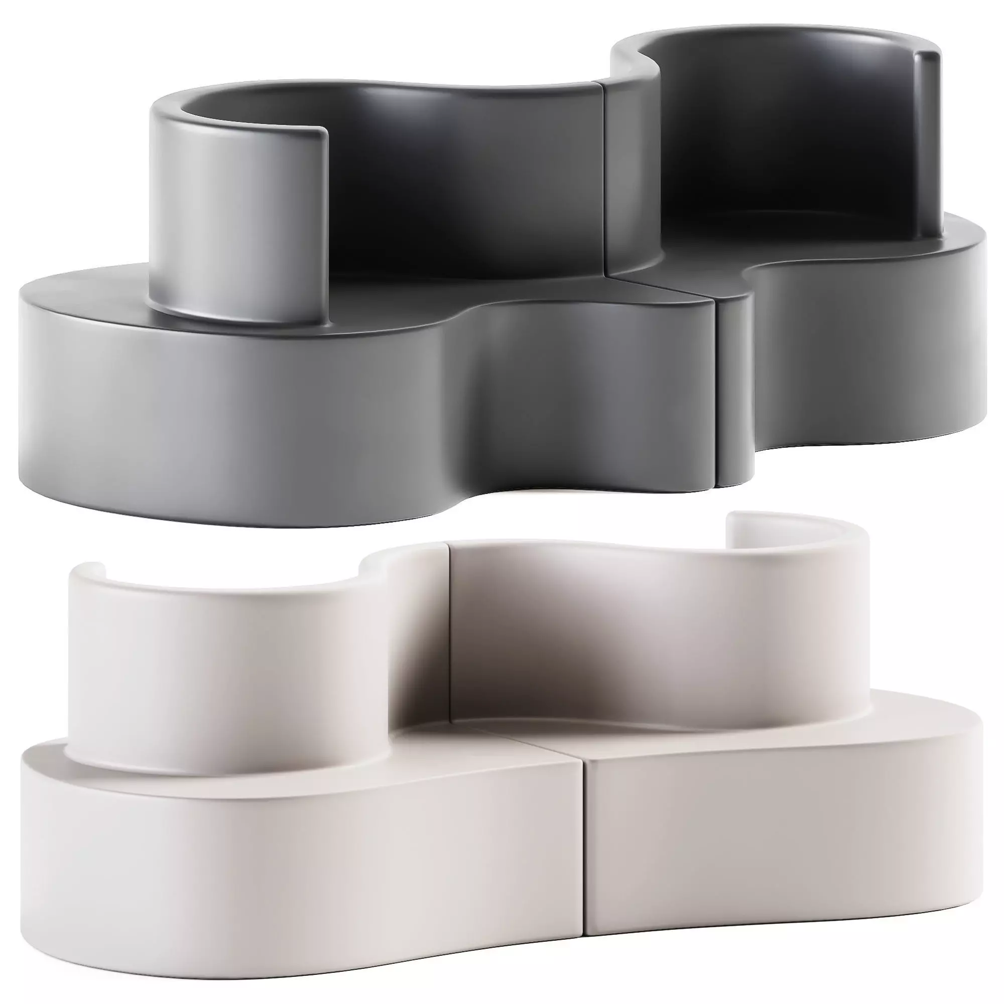 Cloverleaf Sofa In and Outdoor by Verpan 3D model_0