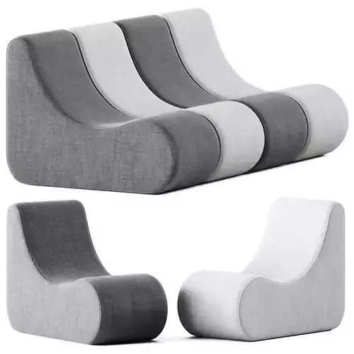 Verpan Welle 2 Lounge Chair 3D model