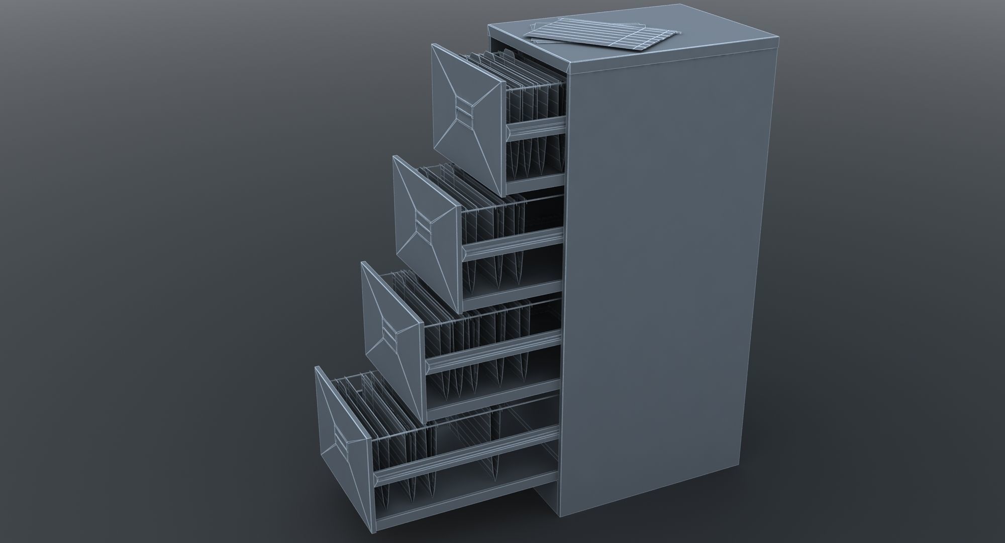 Office Filing 3D model CGTrader