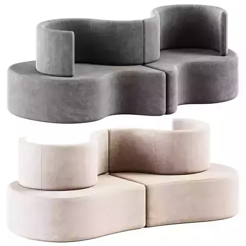 Cloverleaf Sofa by Verpan 3D model