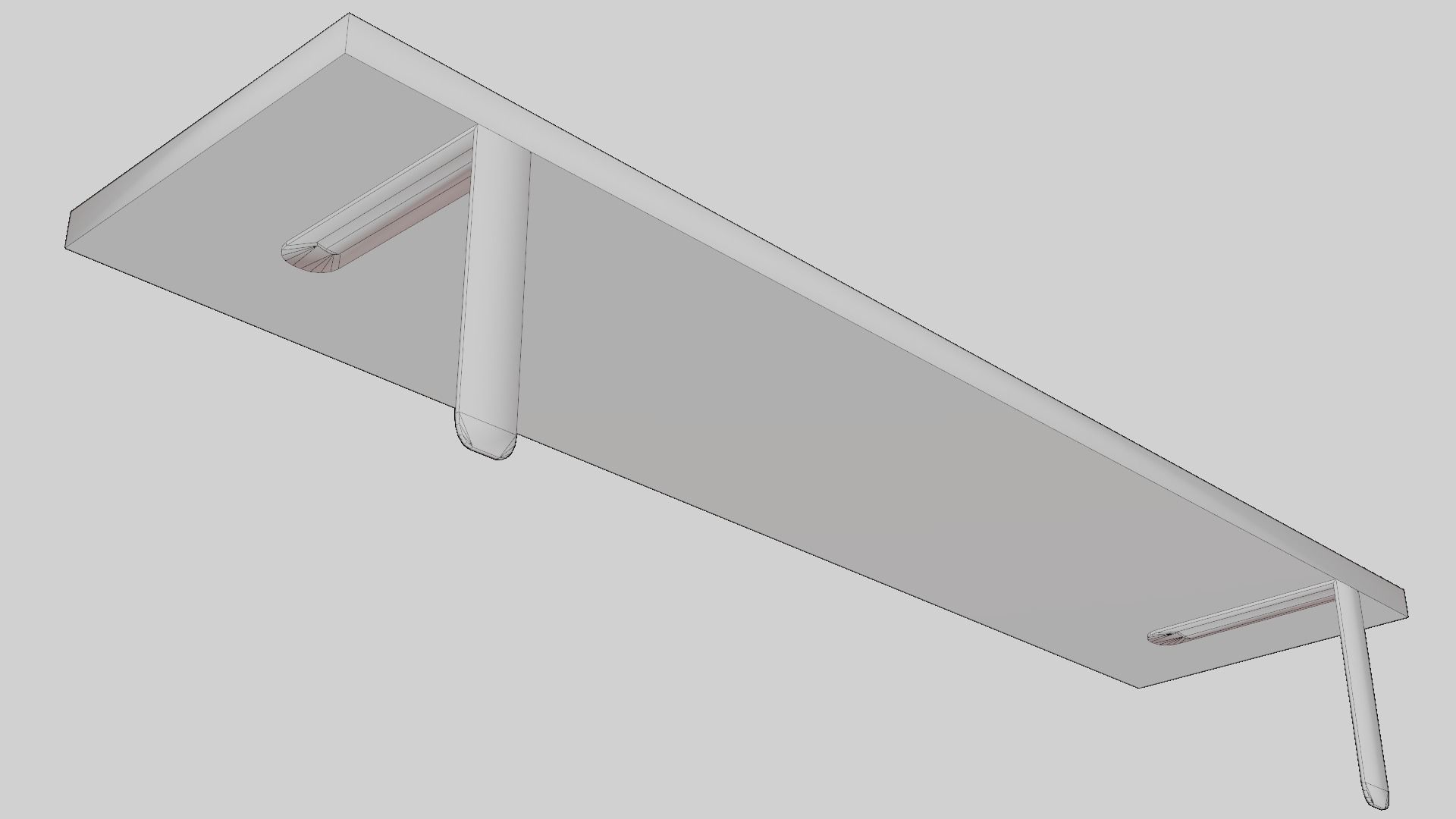 Old Shelf 2 - game ready Low-poly 3D model_12