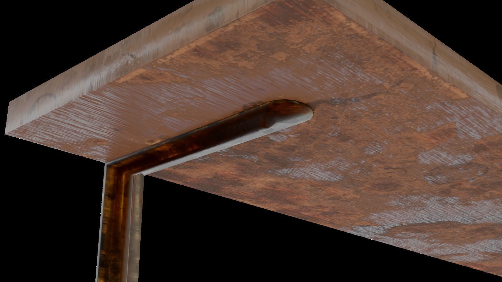 Old Shelf 2 - game ready Low-poly 3D model_1