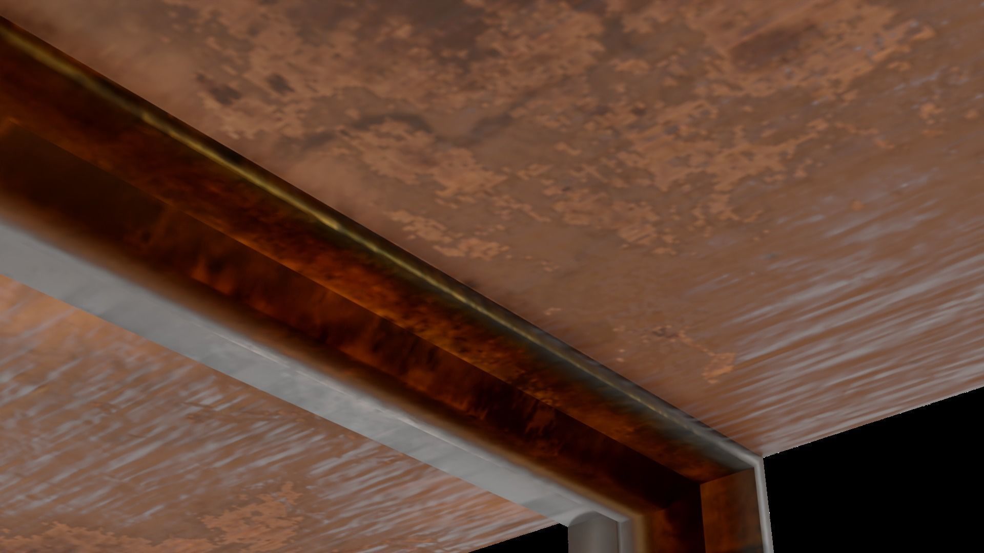 Old Shelf 2 - game ready Low-poly 3D model_8