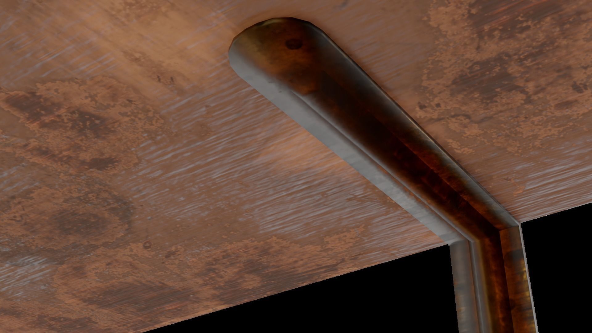 Old Shelf 2 - game ready Low-poly 3D model_9