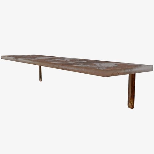 Old Shelf 2 - game ready Low-poly 3D model