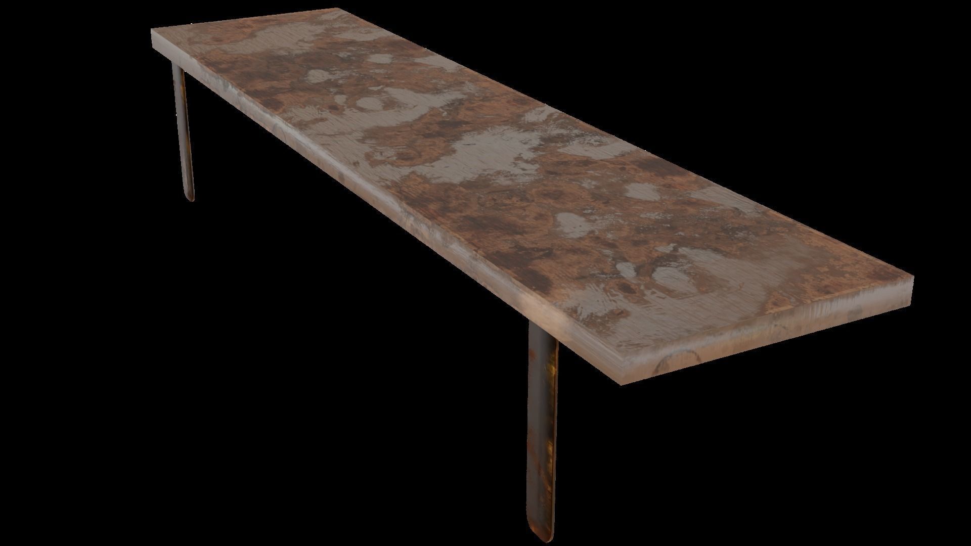 Old Shelf 2 - game ready Low-poly 3D model_13