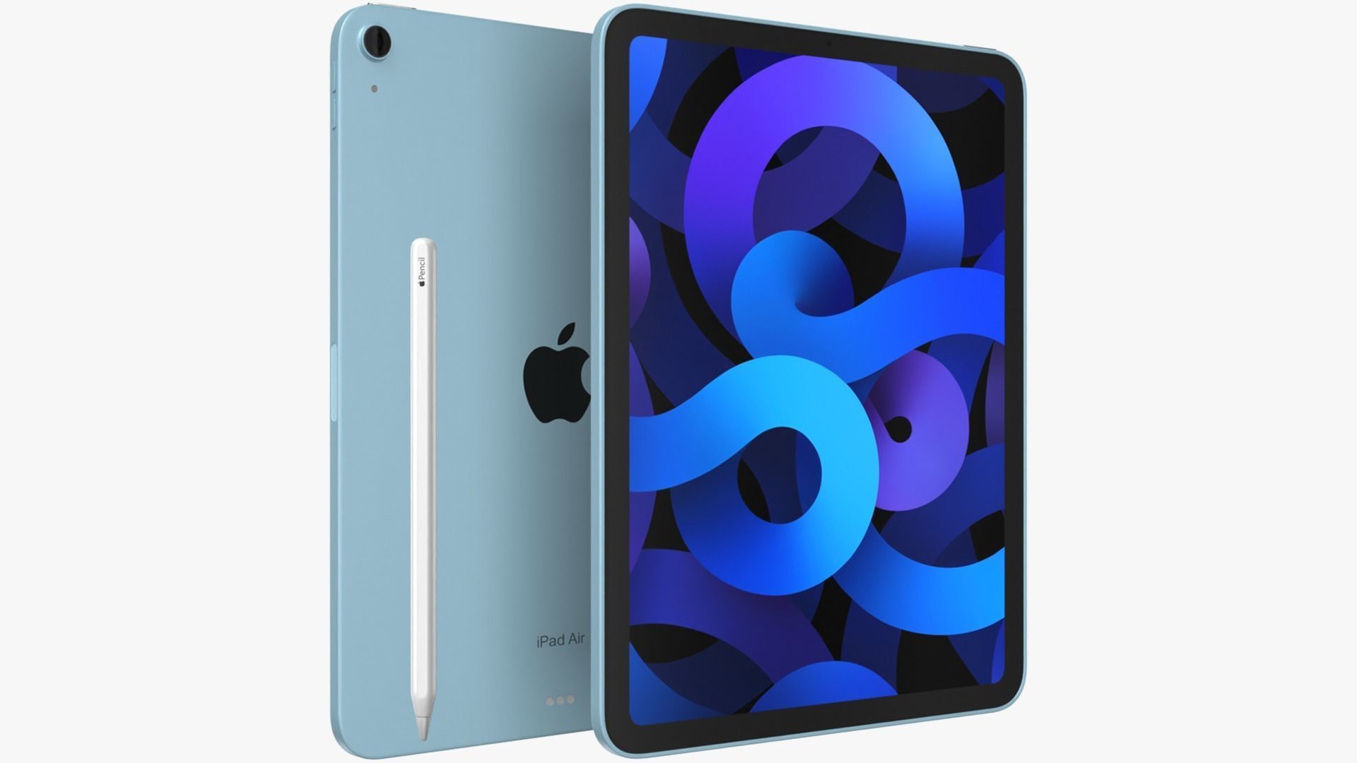 iPad Air Blue 2022 3D model_1