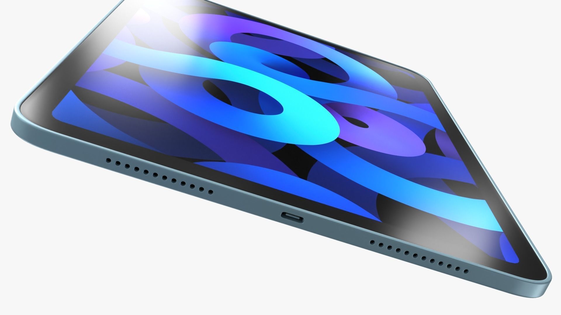 iPad Air Blue 2022 3D model_6