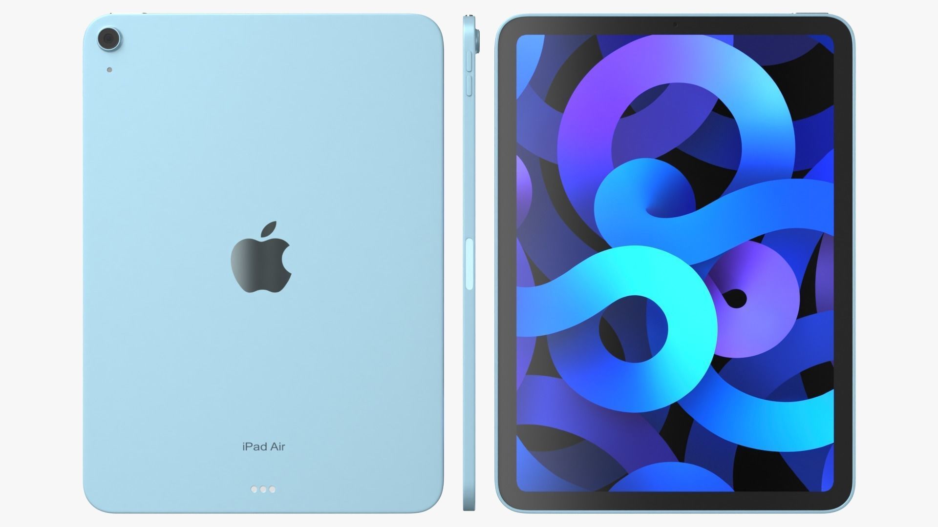iPad Air Blue 2022 3D model_5