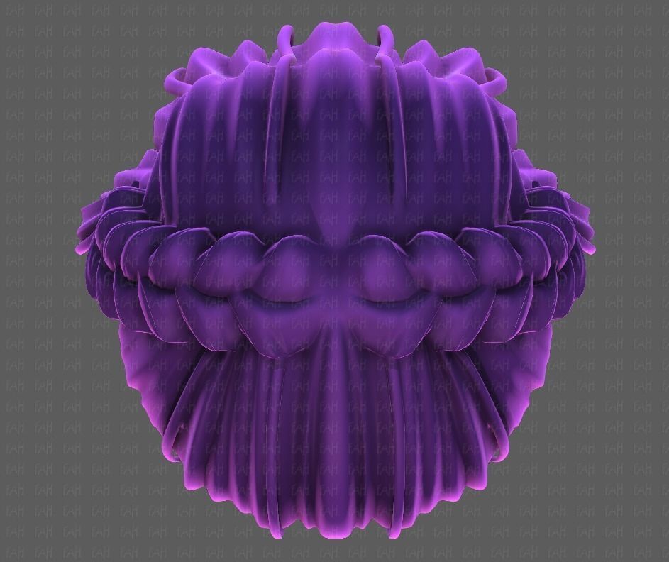 3D Hair style for girl V101 Low-poly 3D model_33