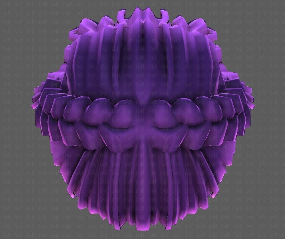 3D Hair style for girl V101 Low-poly 3D model_35