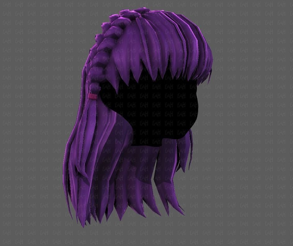 3D Hair style for girl V101 Low-poly 3D model_18