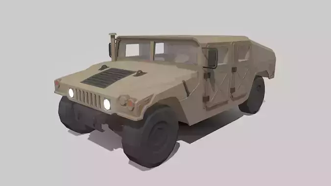 Humvee Low Poly