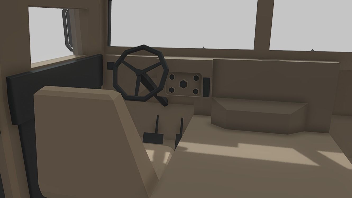 Humvee Low Poly Low-poly 3D model_24