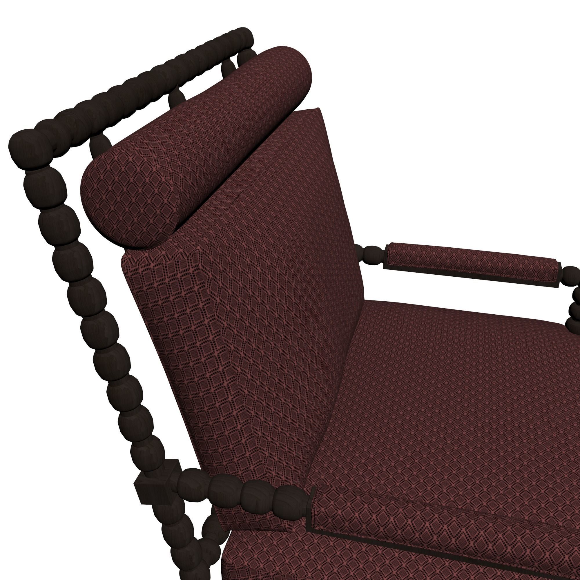 Vintage armchair 3D model_3