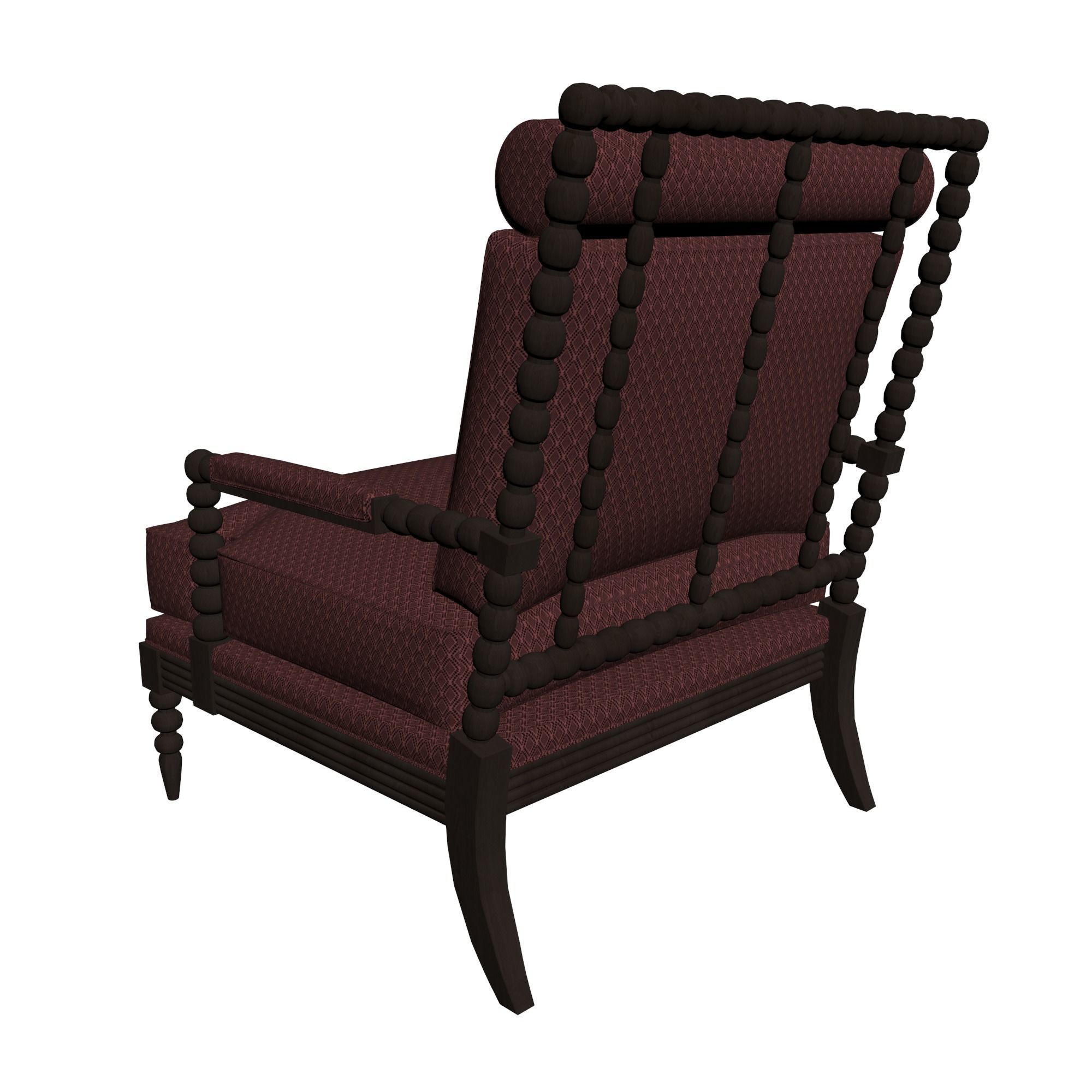 Vintage armchair 3D model_1