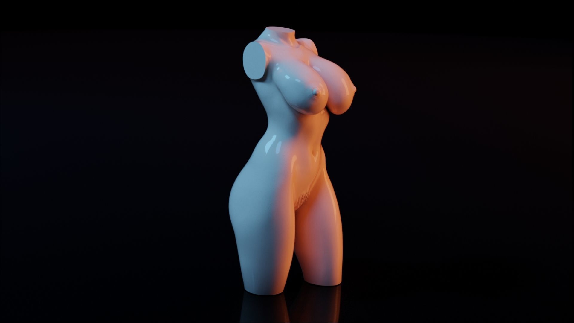 Sexy Woman Statue 7 3D print model_7