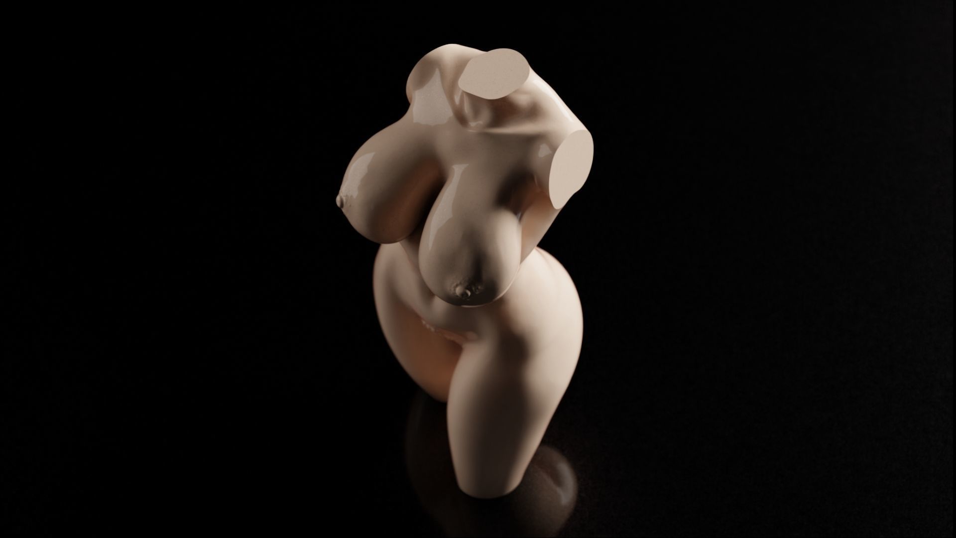 Sexy Woman Statue 7 3D print model_13