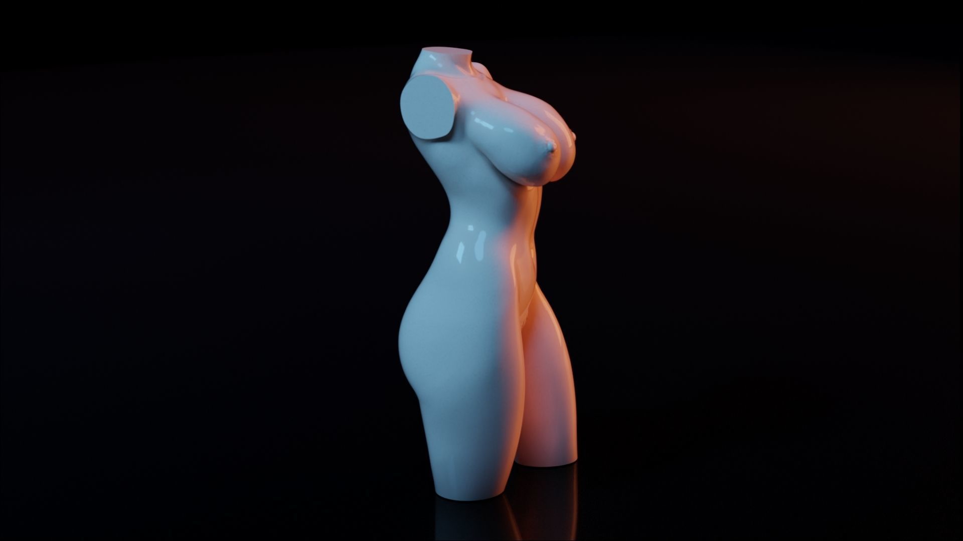 Sexy Woman Statue 7 3D print model_6