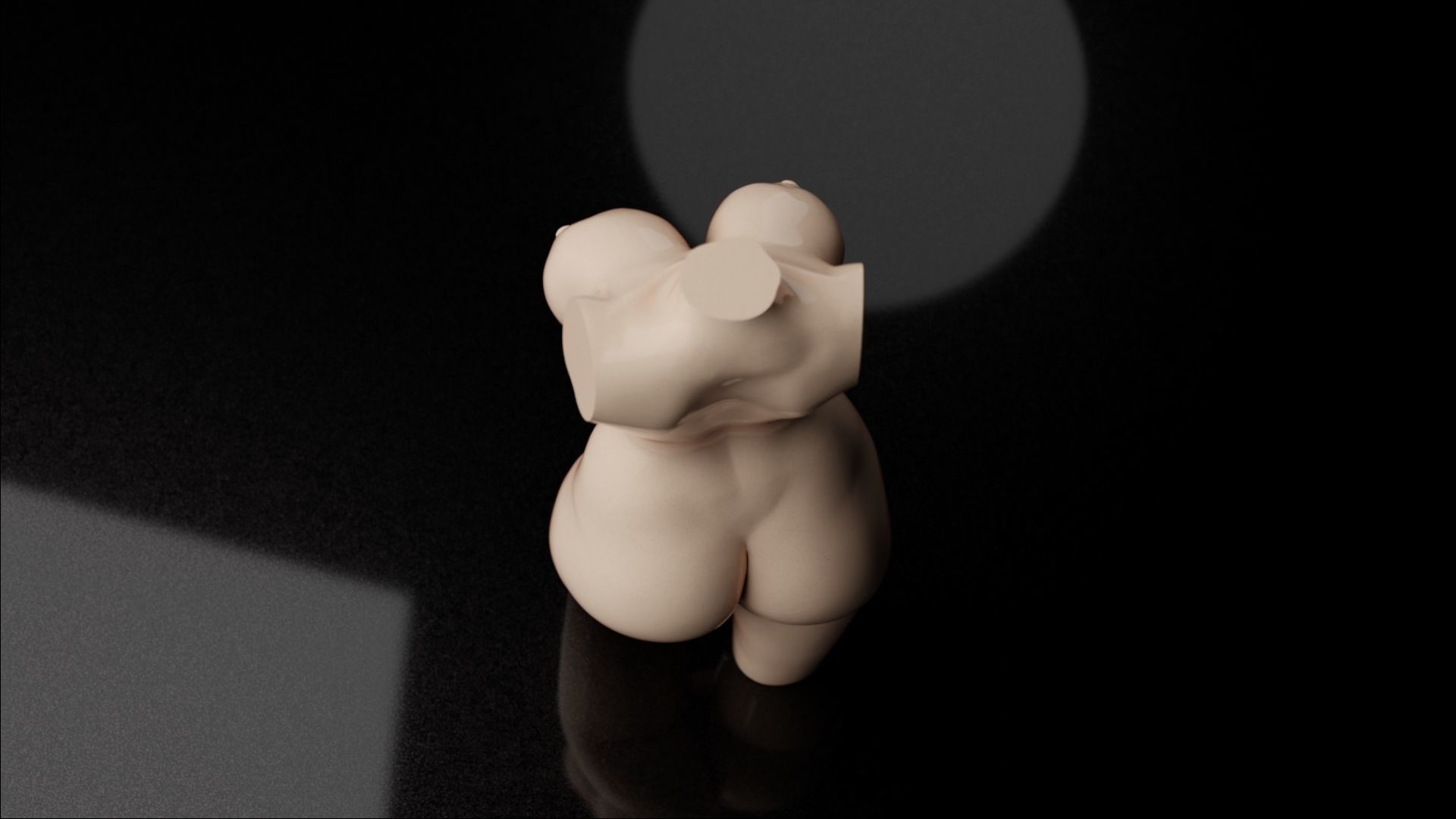 Sexy Woman Statue 7 3D print model_16