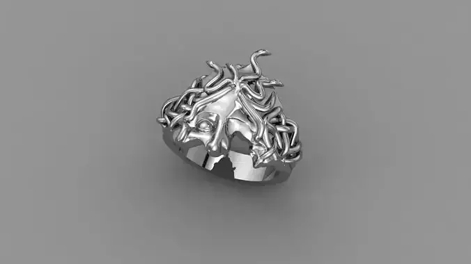 Ring Medusa 3d print model 1002