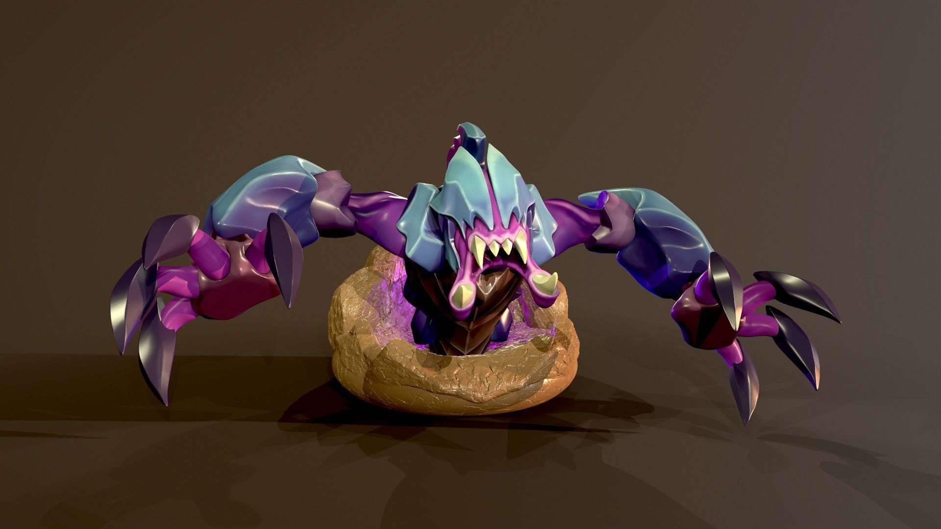 Reksai - League of Legends 3D print model_3