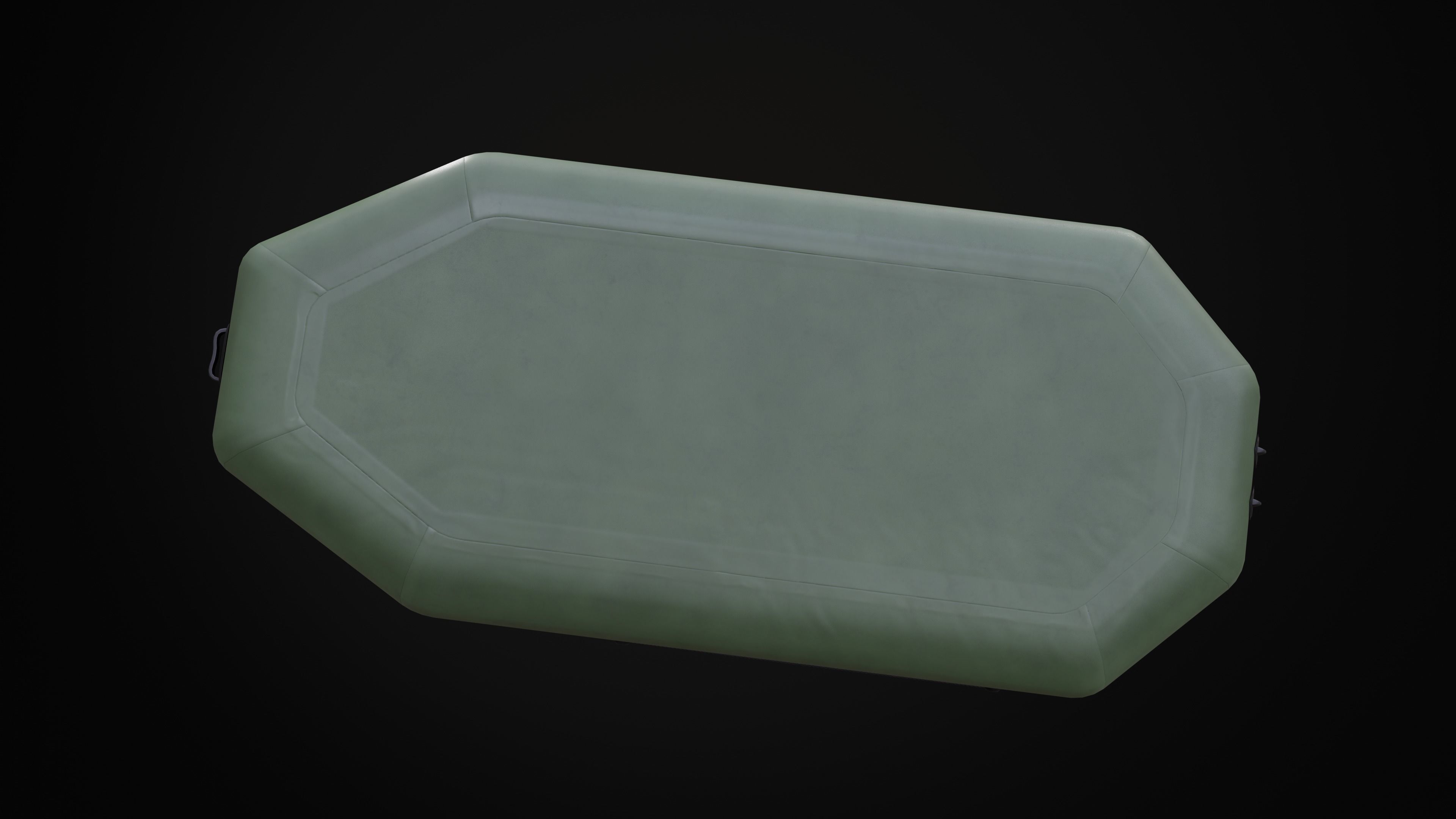 Inflatable Boat Low-poly 3D model_6