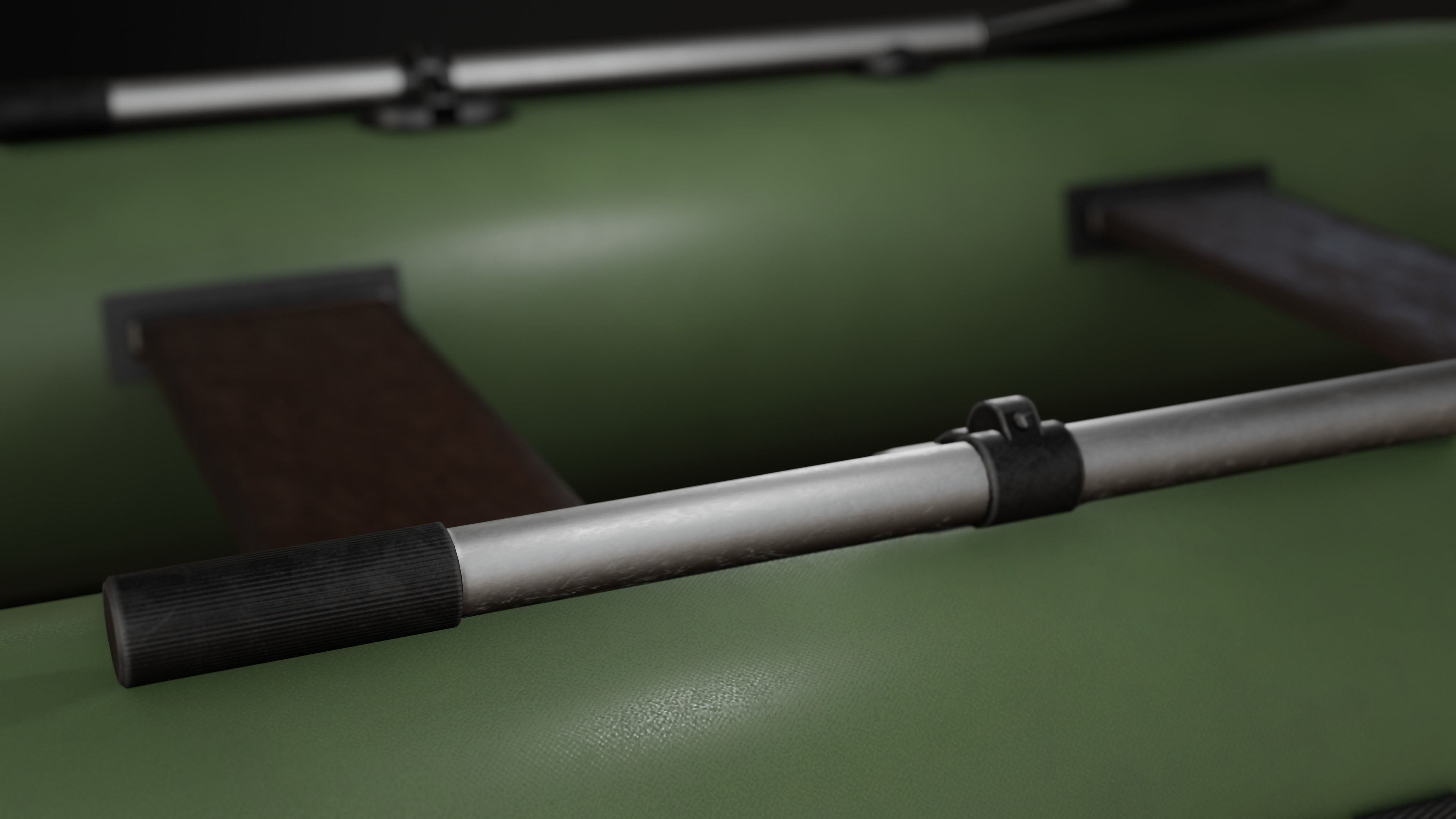 Inflatable Boat Low-poly 3D model_8