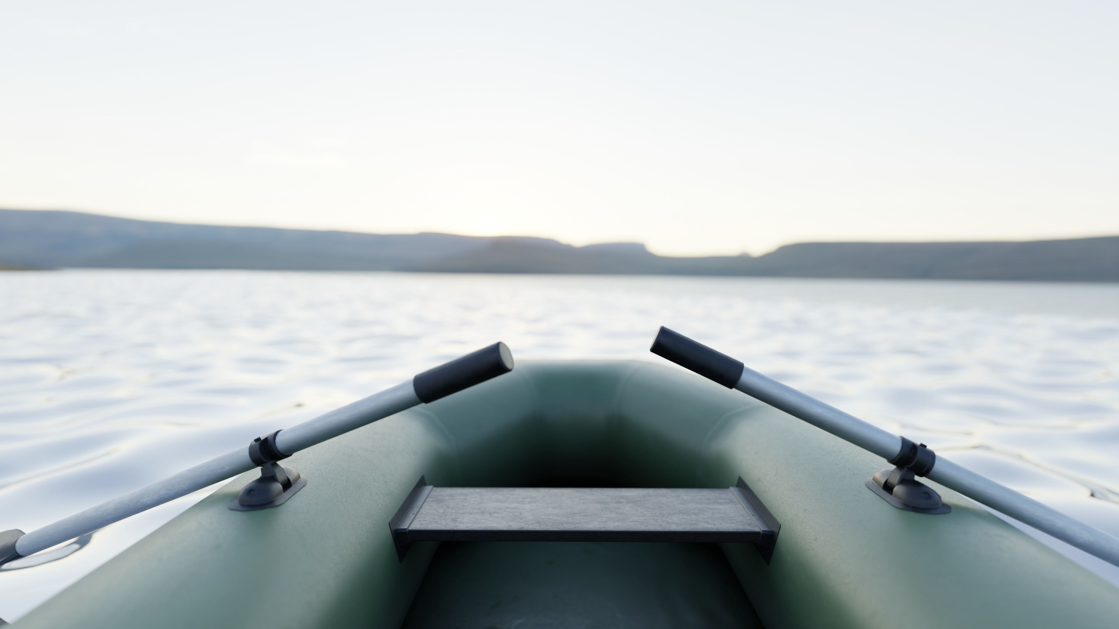 Inflatable Boat Low-poly 3D model_1