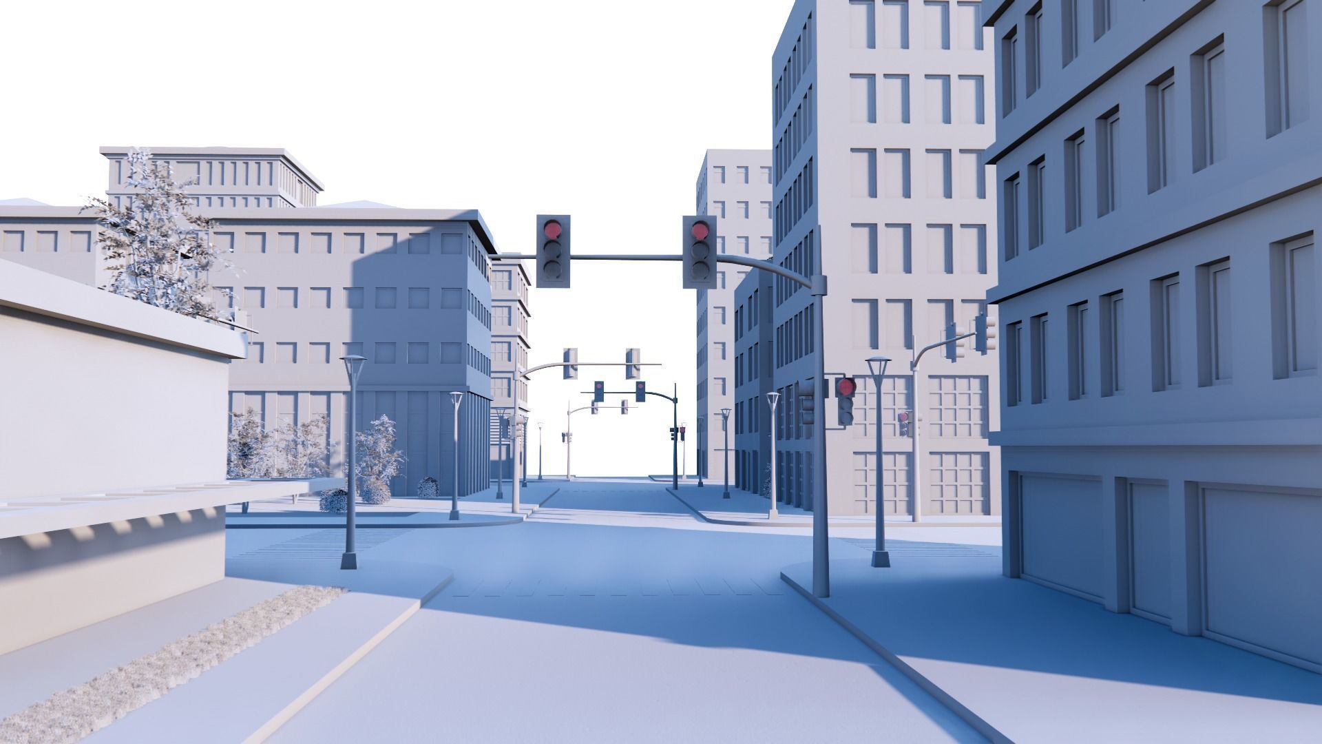 CITY 01 Low-poly 3D model_28