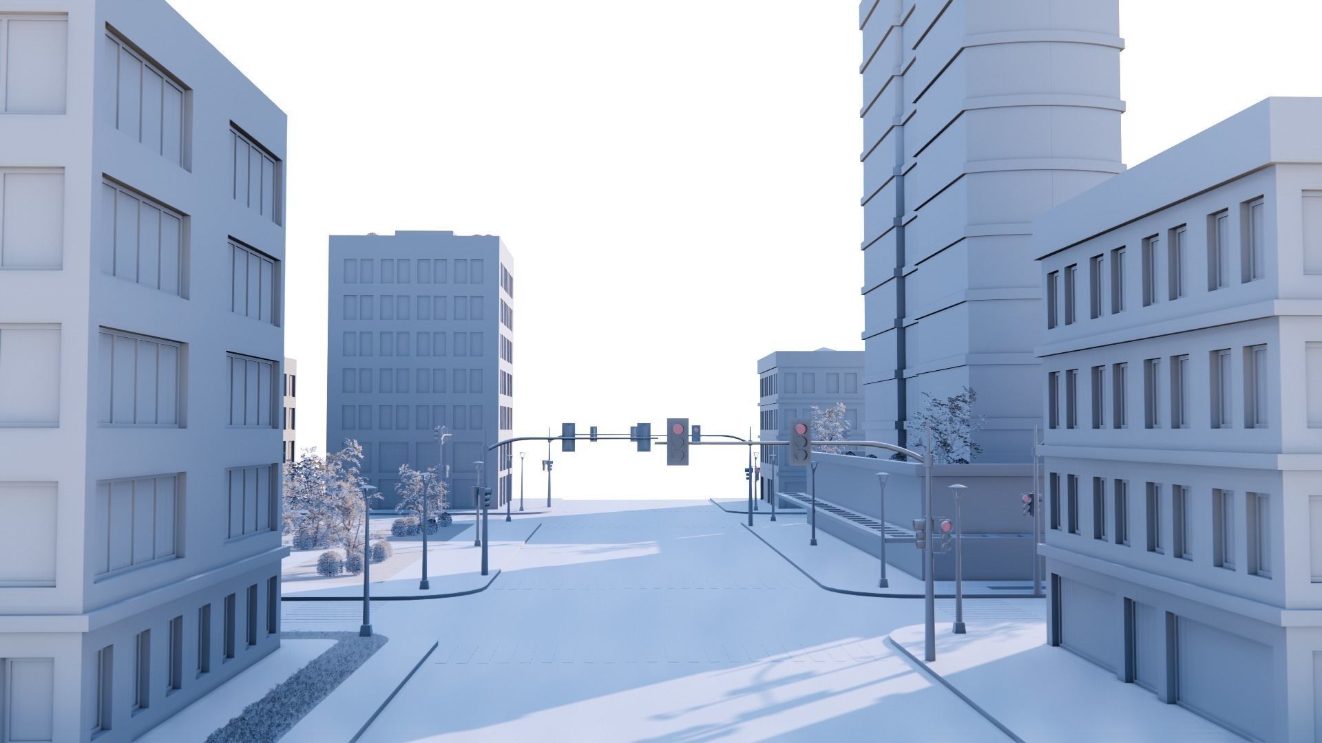 CITY 01 Low-poly 3D model_25