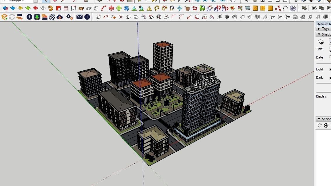 CITY 01 Low-poly 3D model_2