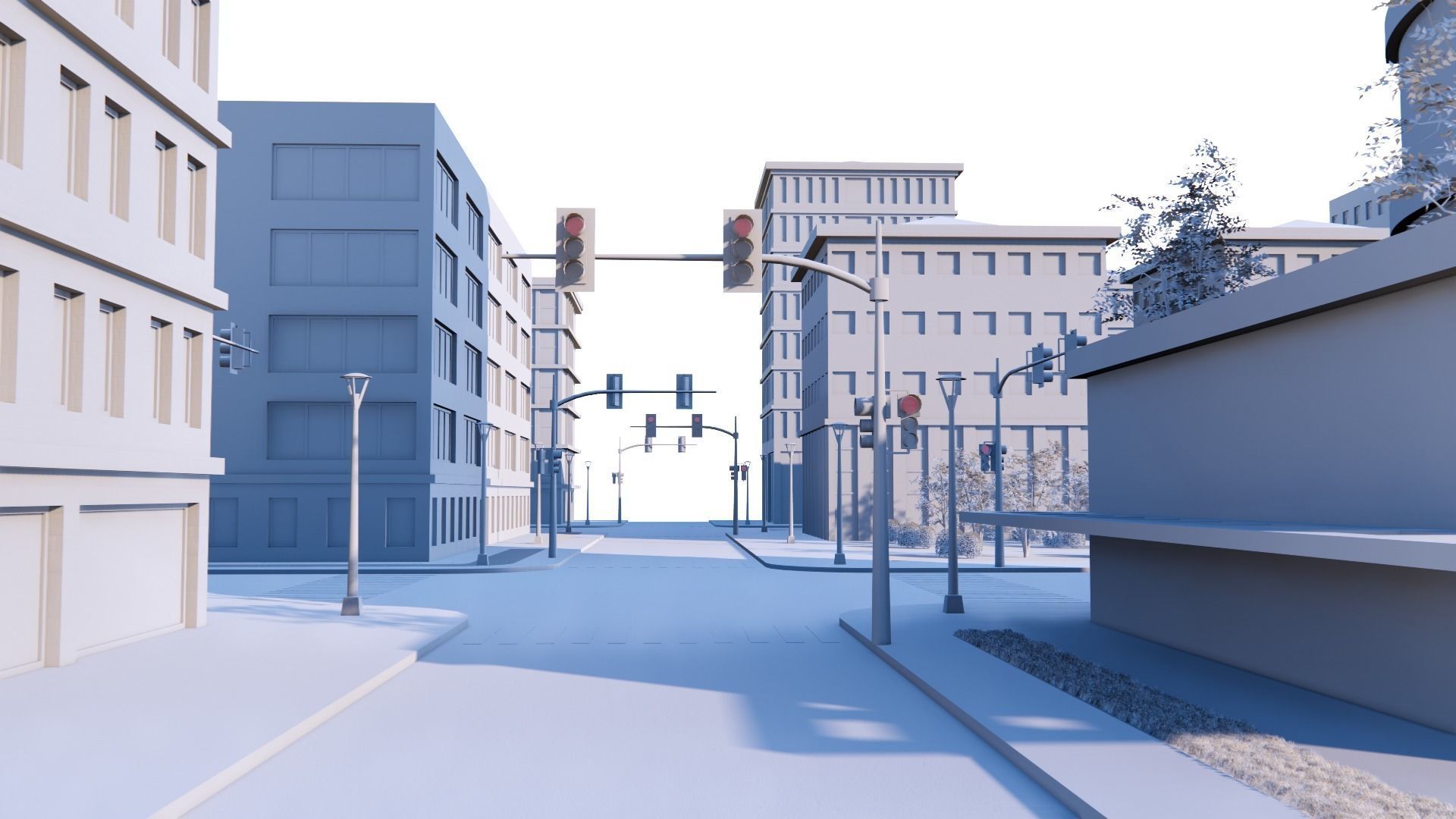 CITY 01 Low-poly 3D model_26