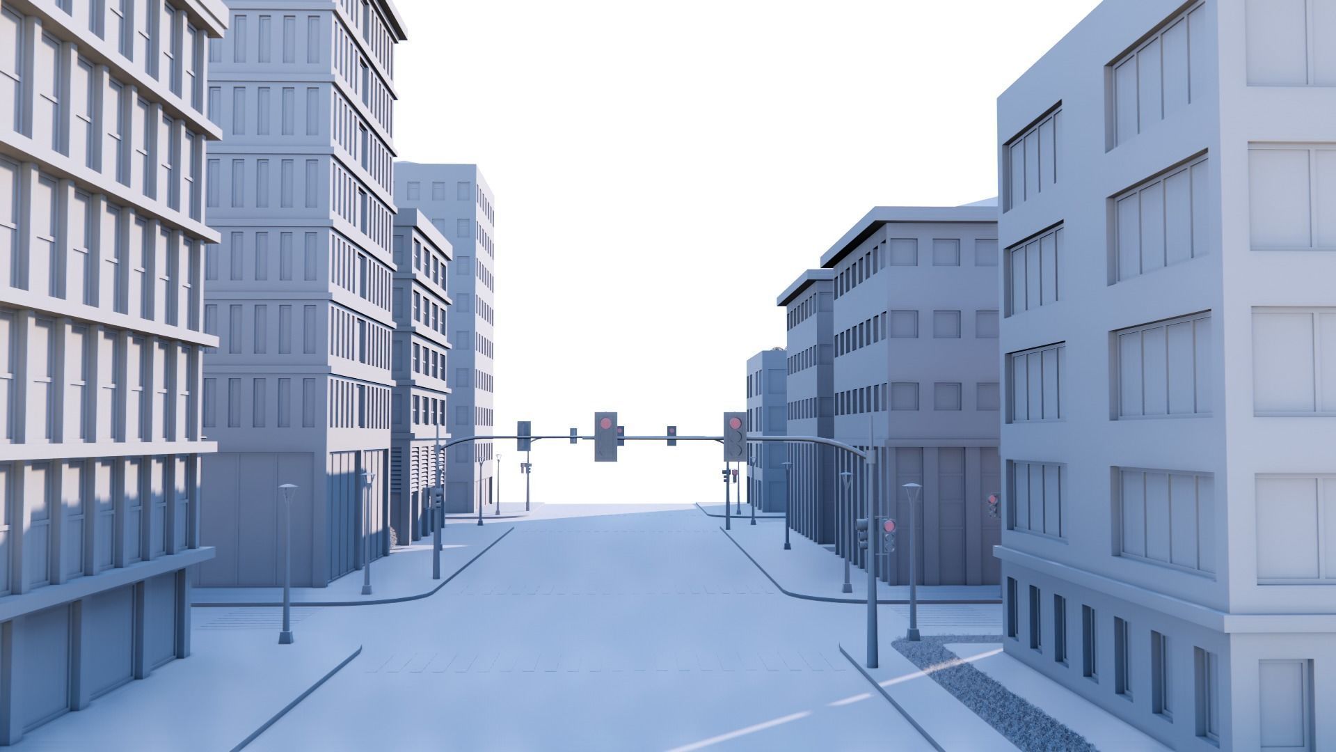 CITY 01 Low-poly 3D model_24