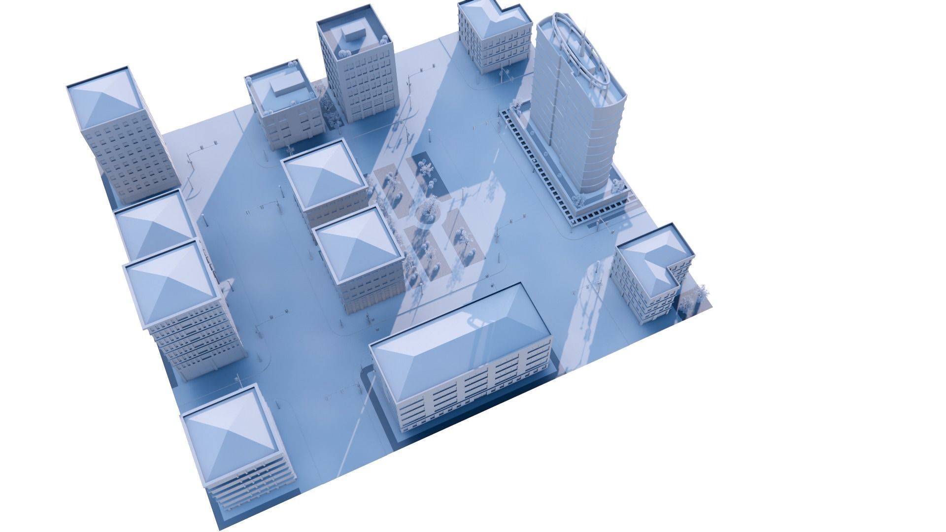 CITY 01 Low-poly 3D model_31